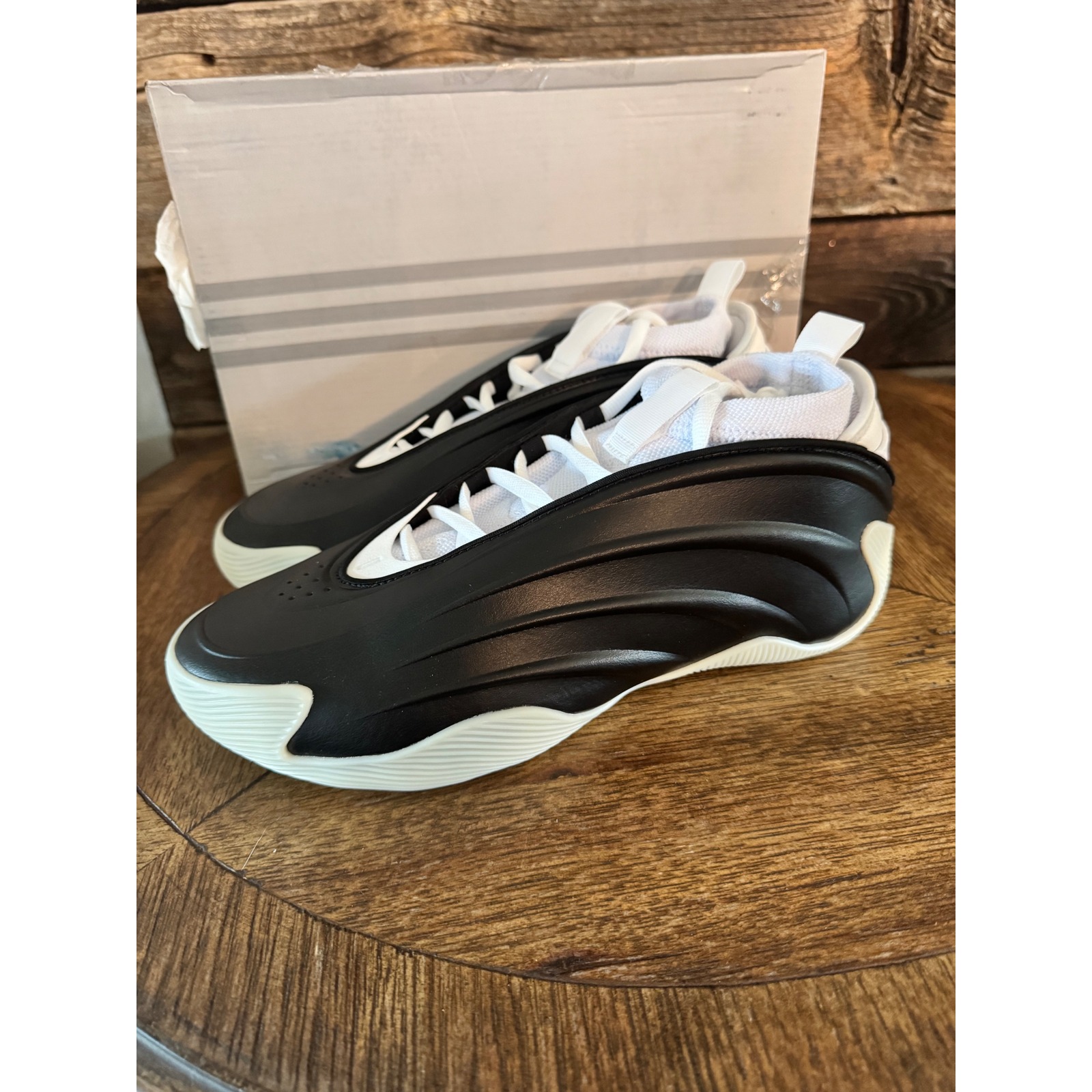 Adidas Harden Volume 9 Basketball Shoes Black White Jq9137 Mens 10 Womens 11